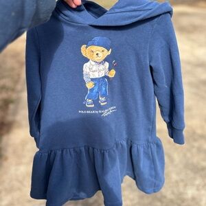 Polo by Ralph Lauren Blue Kids Hoodie Dress thick material